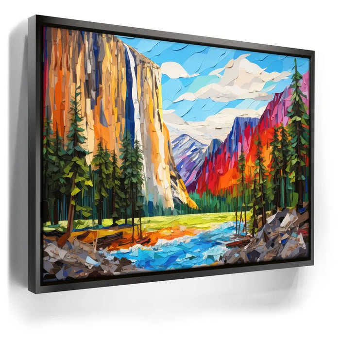 Featured image 5 for Yosemite Falls, Yosemite - Paper Design Style