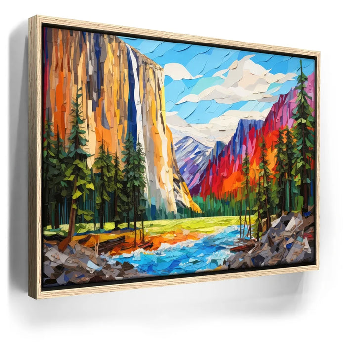 Featured image 9 for Yosemite Falls, Yosemite - Paper Design Style
