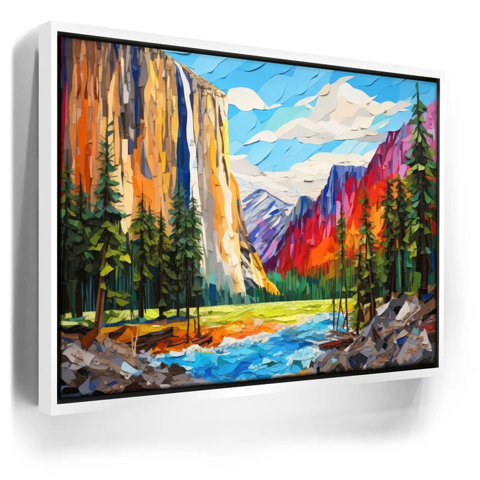 Featured image 6 for Yosemite Falls, Yosemite - Paper Design Style