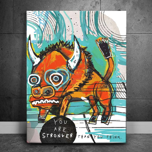 You Are Stronger Than You Think Posters, Prints, & Visual Artwork TheGoatWallArt PORTRAIT 18x24 0.75" STANDARD