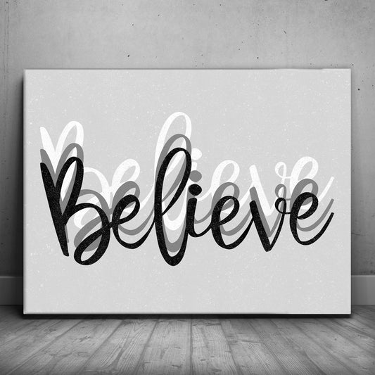 Believe In Yourself I Posters, Prints, & Visual Artwork TheGoatWallArt LANDSCAPE 24x18 0.75" STANDARD