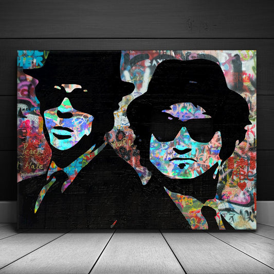 Blues Brothers Graffiti Canvas Set