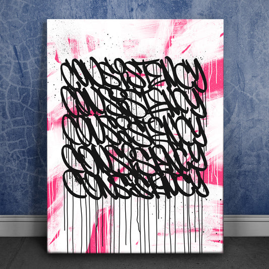 Consistency - Graffiti I Posters, Prints, & Visual Artwork TheGoatWallArt PORTRAIT 18x24 0.75" STANDARD