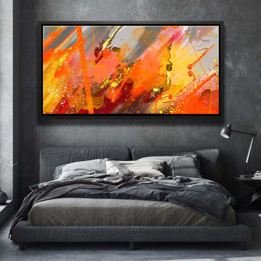 Eruption Posters, Prints, & Visual Artwork TheGoatWallArt LANDSCAPE - WIDE 30x15 1.70" BLACK FRAME