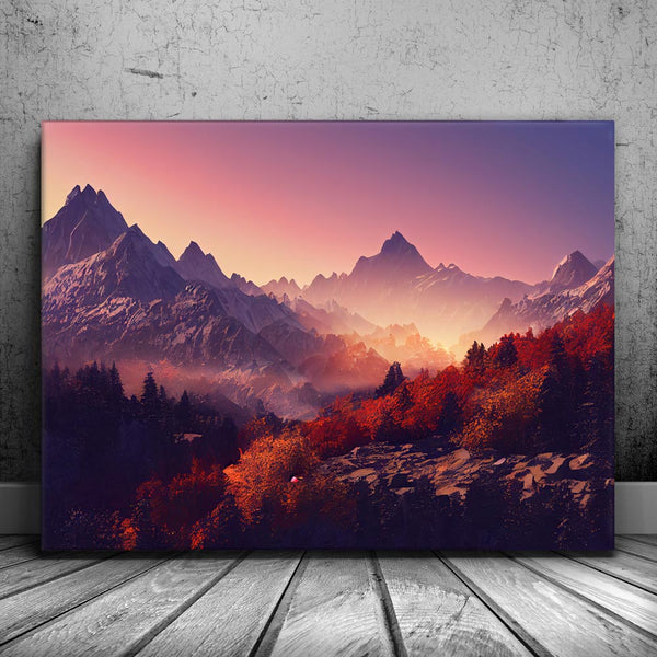 Fall Mountain Landscape II – TheGOATWallArt