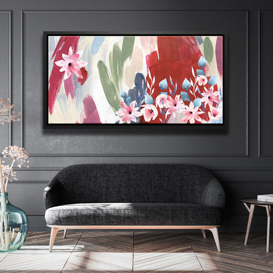 Lilies Posters, Prints, & Visual Artwork TheGoatWallArt LANDSCAPE - WIDE 30x15 1.70" BLACK FRAME