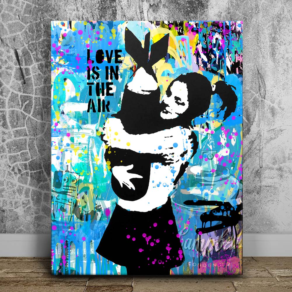 Love Is In The Air - Banksy Warhol Mashup