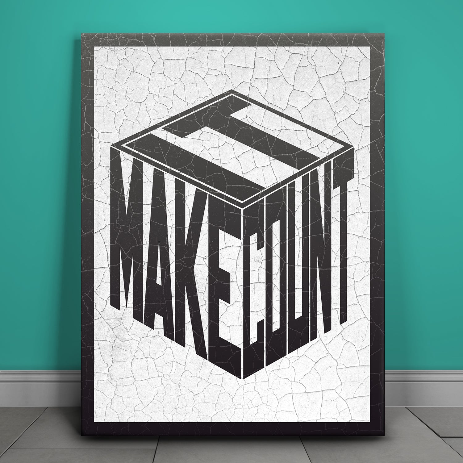 Make It Count - Cracked Paint