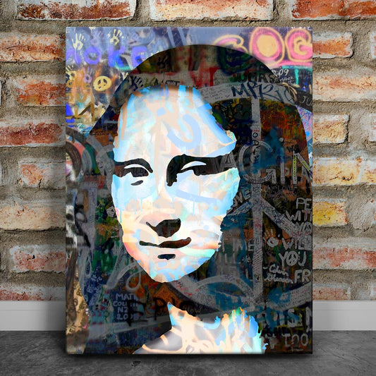 Mona Lisa - Imagine Peace Posters, Prints, & Visual Artwork TheGoatWallArt PORTRAIT 18x24 0.75" STANDARD