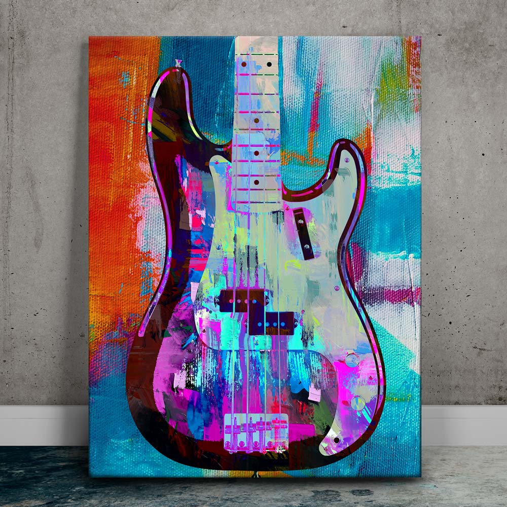 Painted Precision Guitar