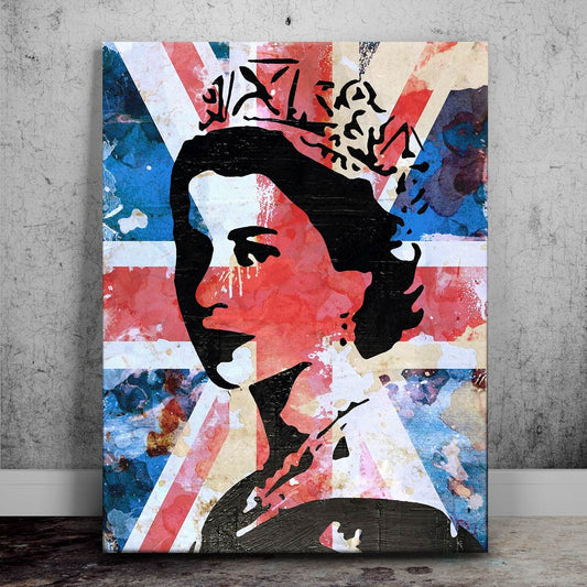 Queen Union Jack Posters, Prints, & Visual Artwork TheGoatWallArt PORTRAIT 18x24 0.75" STANDARD