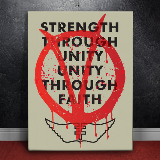 Strength Through Unity Posters, Prints, & Visual Artwork TheGoatWallArt PORTRAIT 18x24 0.75" STANDARD