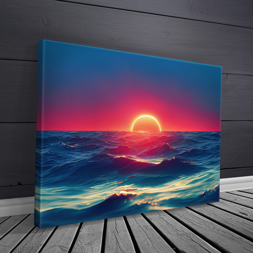 Vivid Ocean Sunset | TheGOATWallArt