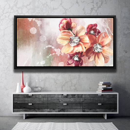 Wildflowers Posters, Prints, & Visual Artwork TheGoatWallArt LANDSCAPE - WIDE 30x15 1.70" BLACK FRAME